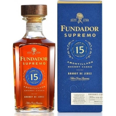 Fundador Supremo 15 Amontillado Sherry Casks 40% 1 l (karton)