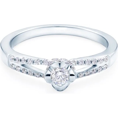 SAVICKI Годежен пръстен: бяло злато. диаманти