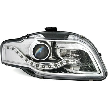 EAGLE EYES Кристални фарове за Audi A4 B7 (2004-2008) - хром (SWA08EGX)