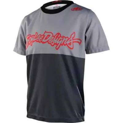 Troy Lee Designs Flowline detský scripter charcoal