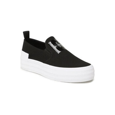 Calvin Klein Jeans Bold Vulc Flat Slipon YW0YW01040 černá – Zboží Dáma