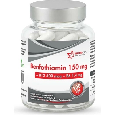 Nutricius Benfotiamin 150mg 100 kapsúl