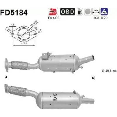 AS Filtr pevných částic ASA FD5184