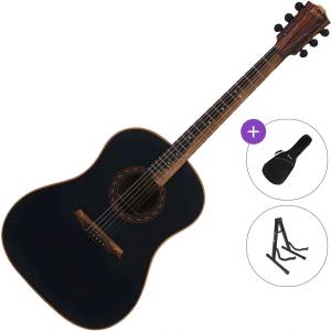 BromoGuitars BAT9MEBK Standard SET Black Електро-акустична китара Дреднаут