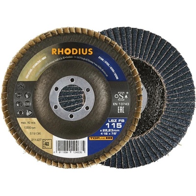 RHODIUS Lamelový brusný kotouč LSZ FB 115 x 22,23 TOPline 211327