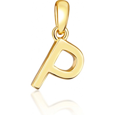 JVD pozlátený prívesok písmeno "P" SVLP0948XH2GO0P
