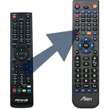Diaľkový ovládač Alien Amiko HD 8150