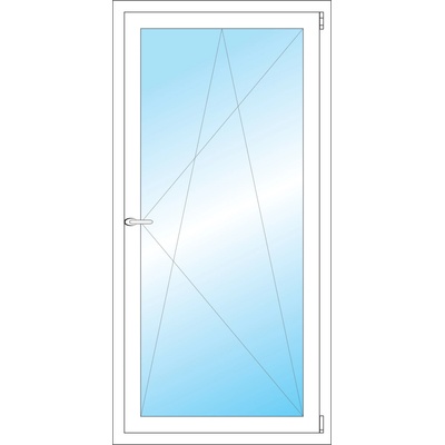 OKNA HNED Plastové okno 75x152 cm bílé otevíravé a sklopné pravé