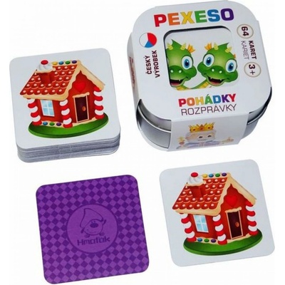Teddies Pexeso Hmaťák Pohádky 64 karet
