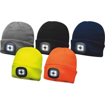 Čepice s předním a zadním světlem