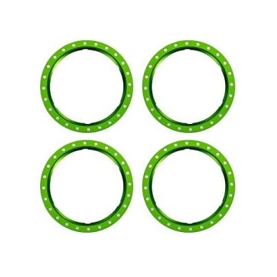 Traxxas пръстен Beadlock алуминиев зелен (4)