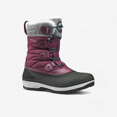 Quechua dámske zimné nepremokavé čižmy NH500 fialové