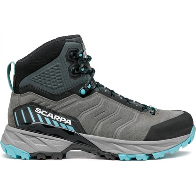 Scarpa Дамски туристически обувки Scarpa Women's Rush Trek GTX Walking boots - MidGrey / Aqua - размер 38, 5 (EU) (119-0477-0216)