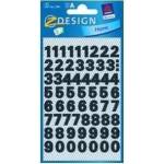 Avery Zweckform Stickers black numbers - 9, 5mm