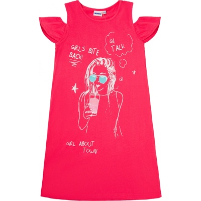 Winkiki dievčenské šaty WJG 01740 ružová