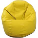 Pufrelax Пуф, за деца, 210л. , Relaxo - Yellow, Еко кожа, Пълнеж от Полистиролни перли (PUF-G-R-ML-GLB)