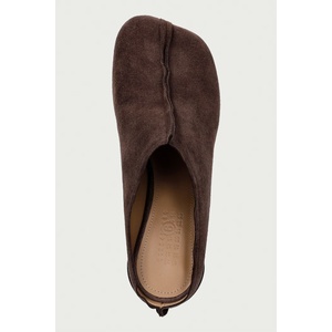 MM6 Maison Margiela чехли с дебел ток дамски от велур (S59WX0085.P6385)