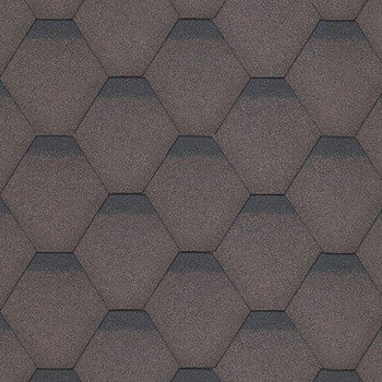 Shinglas Rock Hexagonal hnedá