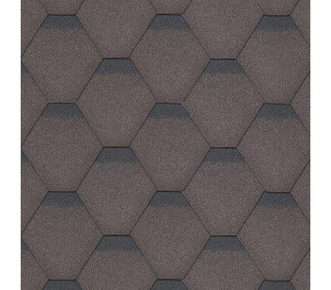Shinglas Rock Hexagonal hnedá 3 m²