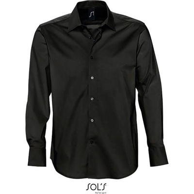 SOL'S brighton / Мъжка еластична риза с дълъг ръкав - черна xxxl (25700000213)