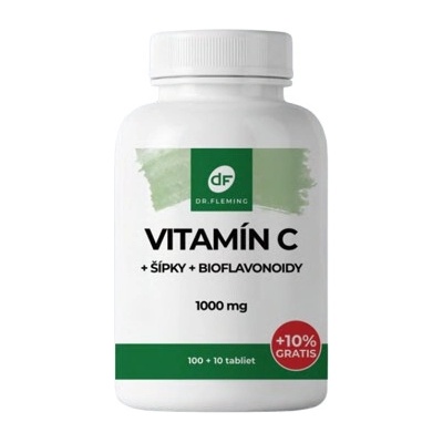 Dr.fleming Vitamin C+šípky+bioflavonoidy 1000mg 110 kapsúl