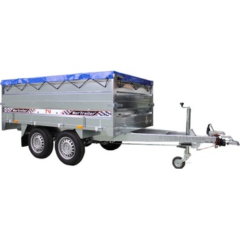 EBECO T4-1400 kg set s nadstavbami a plachtou + oporné koleso - 1100