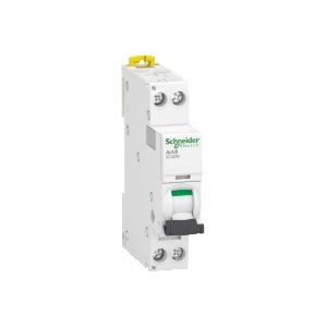 Schneider Electric SE Автоматичен прекъсвач Acti 9 iC40N 1P+N 4A крива C 6kA - A9P54604 (A9P54604)