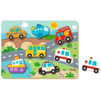 2Kids Toys Вложени пъзели Транспорт