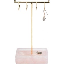 Stackers stojan na šperky Small Rose Quartz T Bar růžová