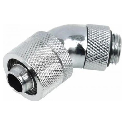 Alphacool Компресионен фитинг Alphacool, 16/10 - G1/4, 45°, Въртящ се, Хром (AC-62373)