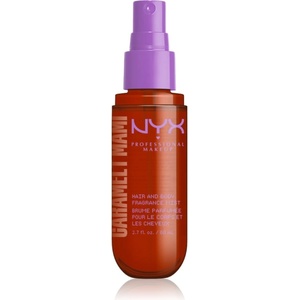 NYX Professional Makeup Fat Oil Body Spray парфюмна мъгла за коса и тяло с аромат Caramelt Mami 80ml