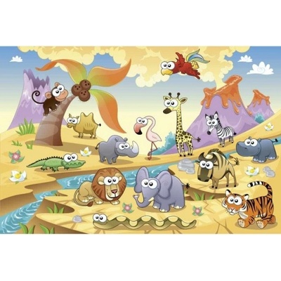 DIMEX ART Флизелинов фототапет животни от савана 375 x 250 см