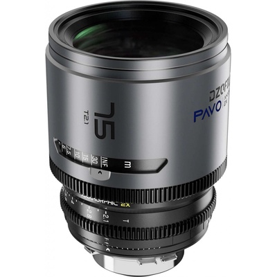 DZOFILM Pavo 2x Anamorphic 75 mm T2,1 pro PL/EF S35 metric Blue Coating