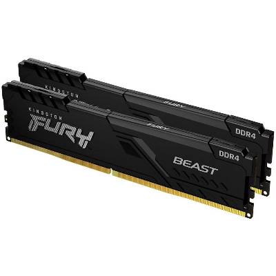 Памет KINGSTON 32GB DDR4 3200MHz (2 x 16GB) FURY Beast Black - KF432C16BBK2/32 (65632)