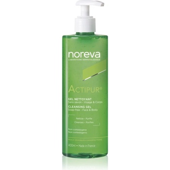 Noreva Actipur Dermo-Cleansing Gel лек почистващ гел за чувствителна кожа на лицето 400ml