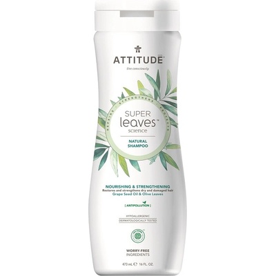 Attitude Super leaves s detoxikačním účinkem šampón vyživující pro suché a poškozené vlasy 473 ml