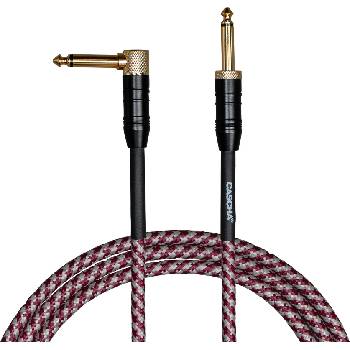 Cascha Professional Line Guitar Cable 3 m Директен - Ъглов Инструментален кабел (CCP-G2ARD3)