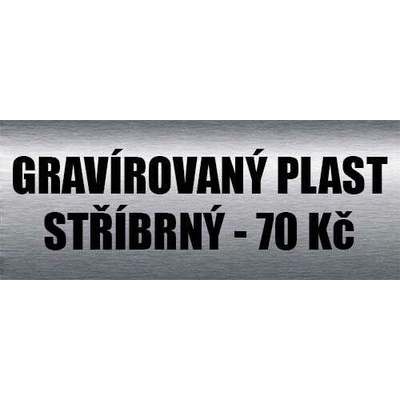 Gravírovaný štítek Barva štítku gravír:
