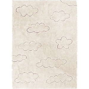 Lorena Canals Кремав ръчно изработен памучен детски килим подходящ за пране 140x200 cm Clouds - Lorena Canals (C-RUC-CLO-M)