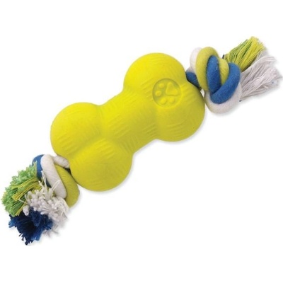 Dog Fantasy Strong Foamed kost guma s provazom 8,8 cm