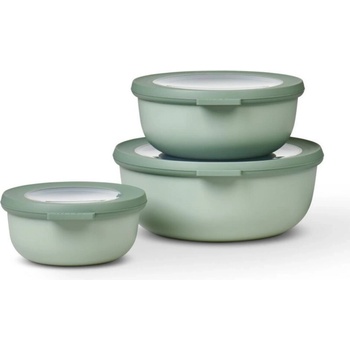 Mepal Контейнер за съхранение на храна CIRQULA M, комплект от 3 бр. , северен градински чай, пластмаса, Mepal (MPL03978H)