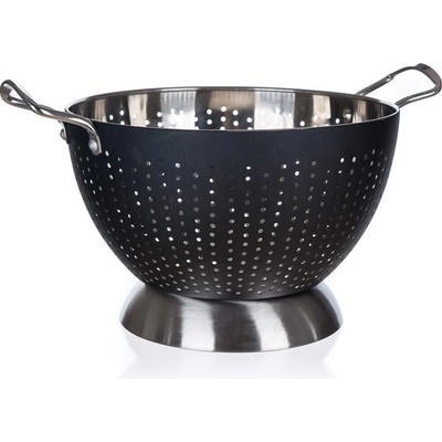 BANQUET Cedník nerezový LATINO 24 cm, čierny
