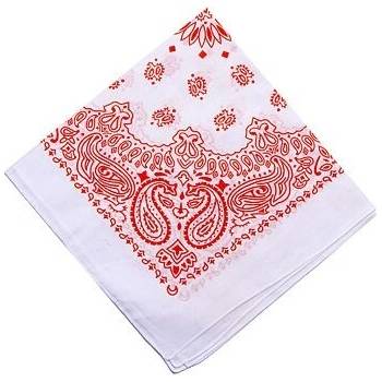 šátek Urban Classics Bandana White/Orange