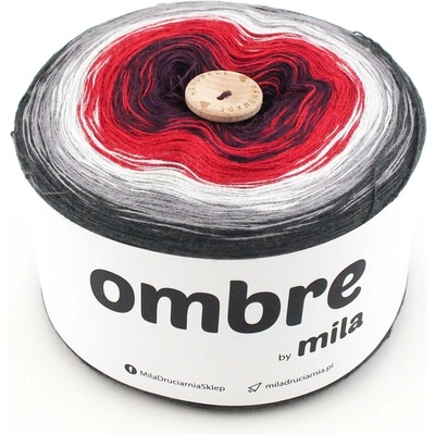 MILA Příze OMBRE Classic 1200m/3nitky M013 - Flamengo