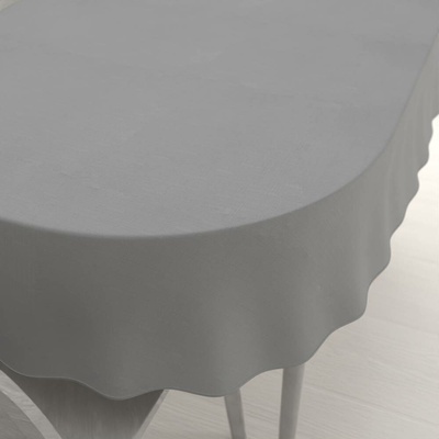 Biante Teflonový oválný ubrus Paris TF-019 Šedý 140x180 cm