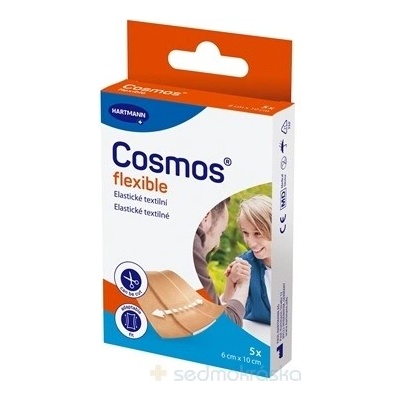 Cosmos Flexible elastická textilná náplasť 6 cm x 10 cm 5 ks