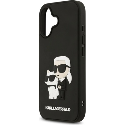 CG Mobile iPhone 17 KARL LAGERFELD 3D RUBBER KARL AND CHOUPETTE Силиконов удароустойчив протектор за телефон 3D, ЧЕРЕН KLHCP17S3DRKCNK (KLHCP17S3DRKCNK)