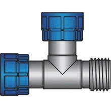 Palaplast Holendrová T-spojka 1“ vonkajší / vnútorný závit 2x