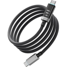 Cuktech CCTC620POSBK USB-C na USB-C digitální displej 240 W 6 A 480 Mb/s 2m černý