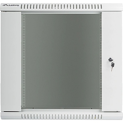 Lanberg rack cabinet 19 wall-mount 12U / 600x450 for self-assembly (flat pack), grey (WF01-6412-10S)
